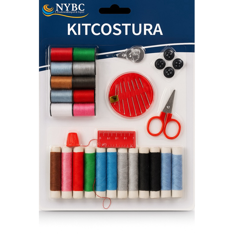 Kit de costura completo com 31pcs mais linhas cores sortidas em Oferta na Shopee