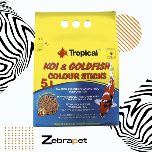 Ração Tropical Koi & Goldfish Colour Sticks 400g - Carpas