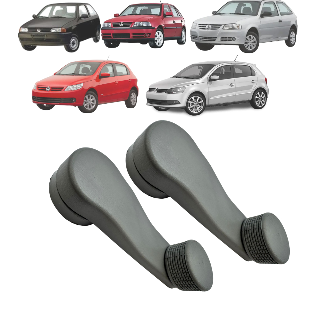 Manivela Reguladora do Vidro GOL G2 A G6 Saveiro Parati FOX POLO Delivery Worker cinza