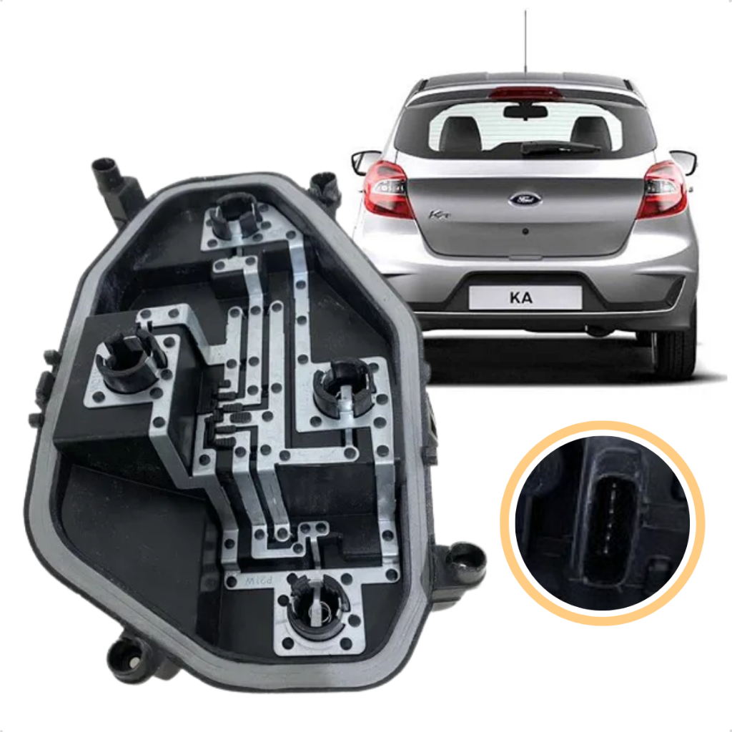 Circuito Soquete Lanterna Traseira Ford Ka Hatch 2015 A 2018 Lado Esquerdo
