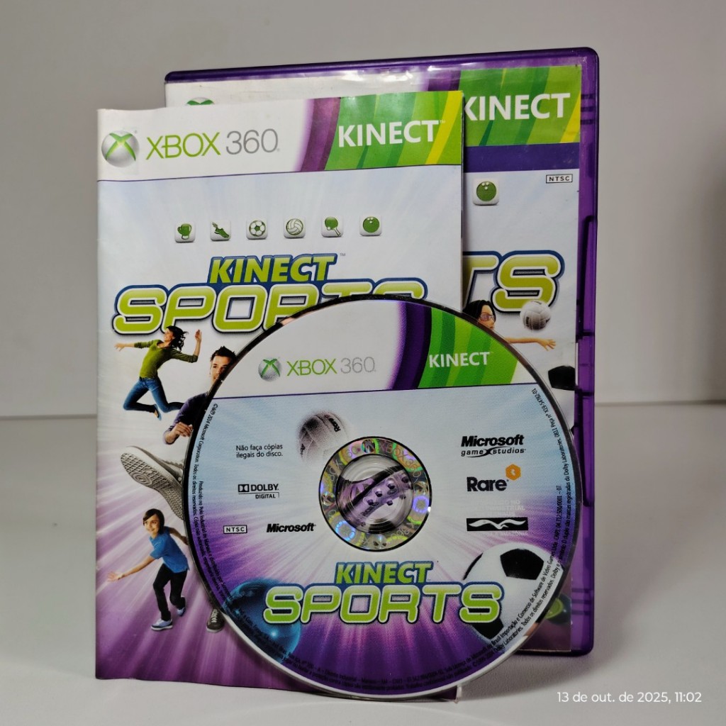 Jogo Kinect Sports Original Xbox 360 Completo com Manual Mídia Física