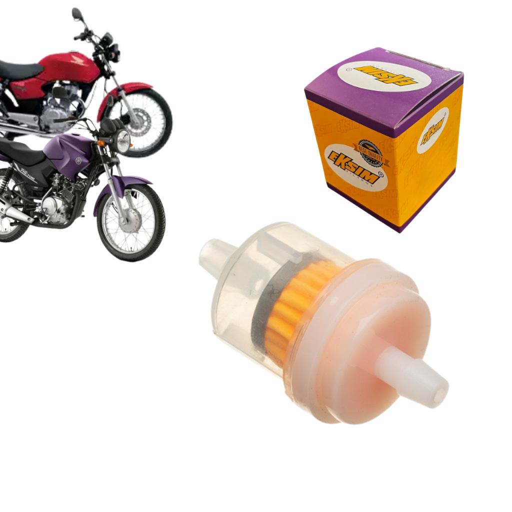 Filtro Combustível Universal Eksim Para Motos a Carburador Honda Yamaha Dafra Suzuki Traxx Shineray em Oferta na Shopee