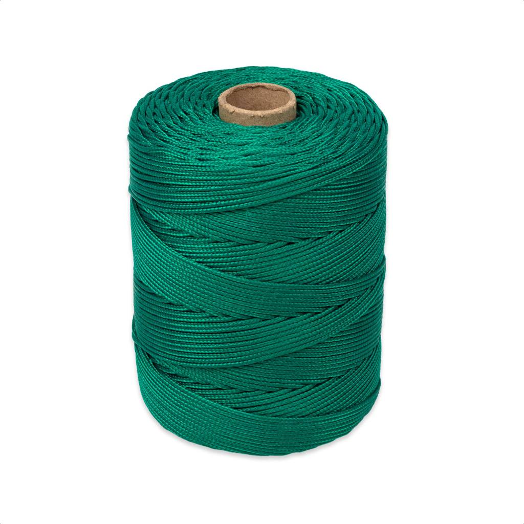 Rolo Corda Náutica Fio Trançada 2mm Polipropileno (Seda) c/Alma para Selaria, Artesanato, Movelaria
