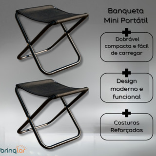 Kit Banqueta Dobrável Cadeira De Pesca Leve Piquenique Cadeira De Acampamento Dobrável Pano