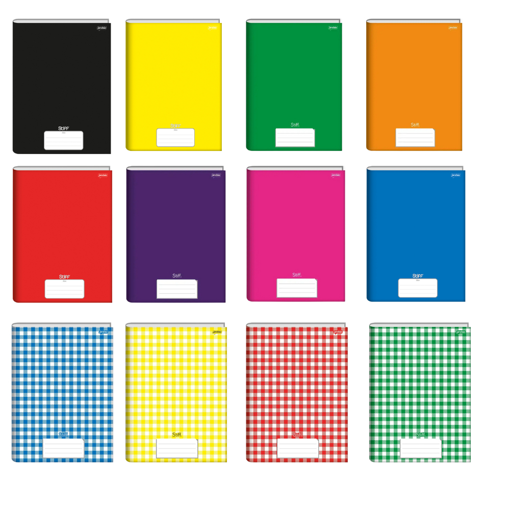 Kit 5 OU 10 Cadernos Brochura Grande A4 96 folhas capa dura Caderno Brochurao Papelaria Escolar em Oferta na Shopee