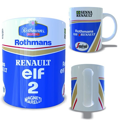 CANECA AYRTON SENNA WILLIAMS 1994 325 ML - JCR PERSONALIZADOS