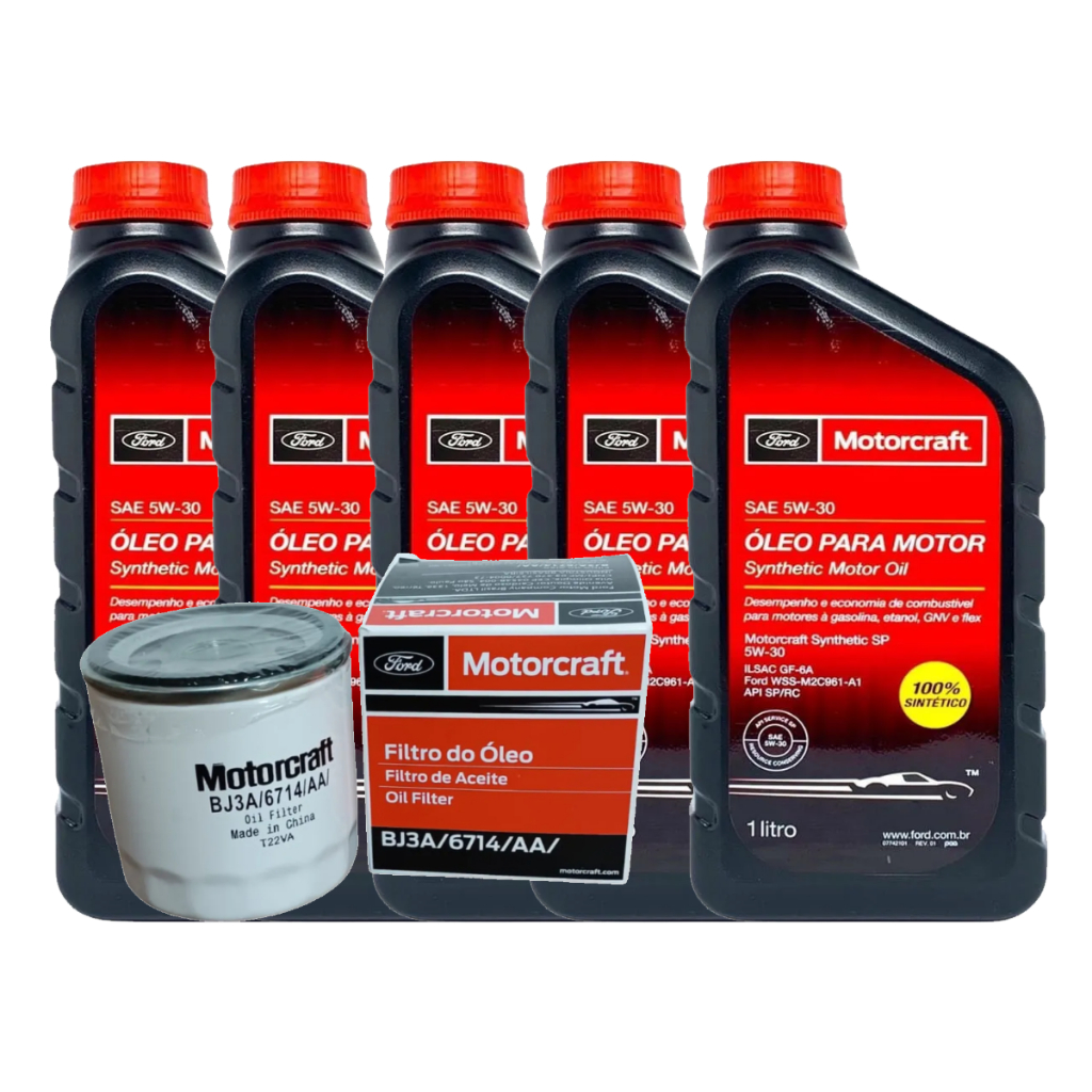 Kit 5 Litros De Óleo E Filtro Original Ford Ecosport Focus em Oferta na Shopee