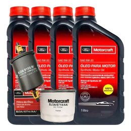 Kit Revisão Oleo 5w20 Motorcraft E Filtros Ford Ka Ecosport