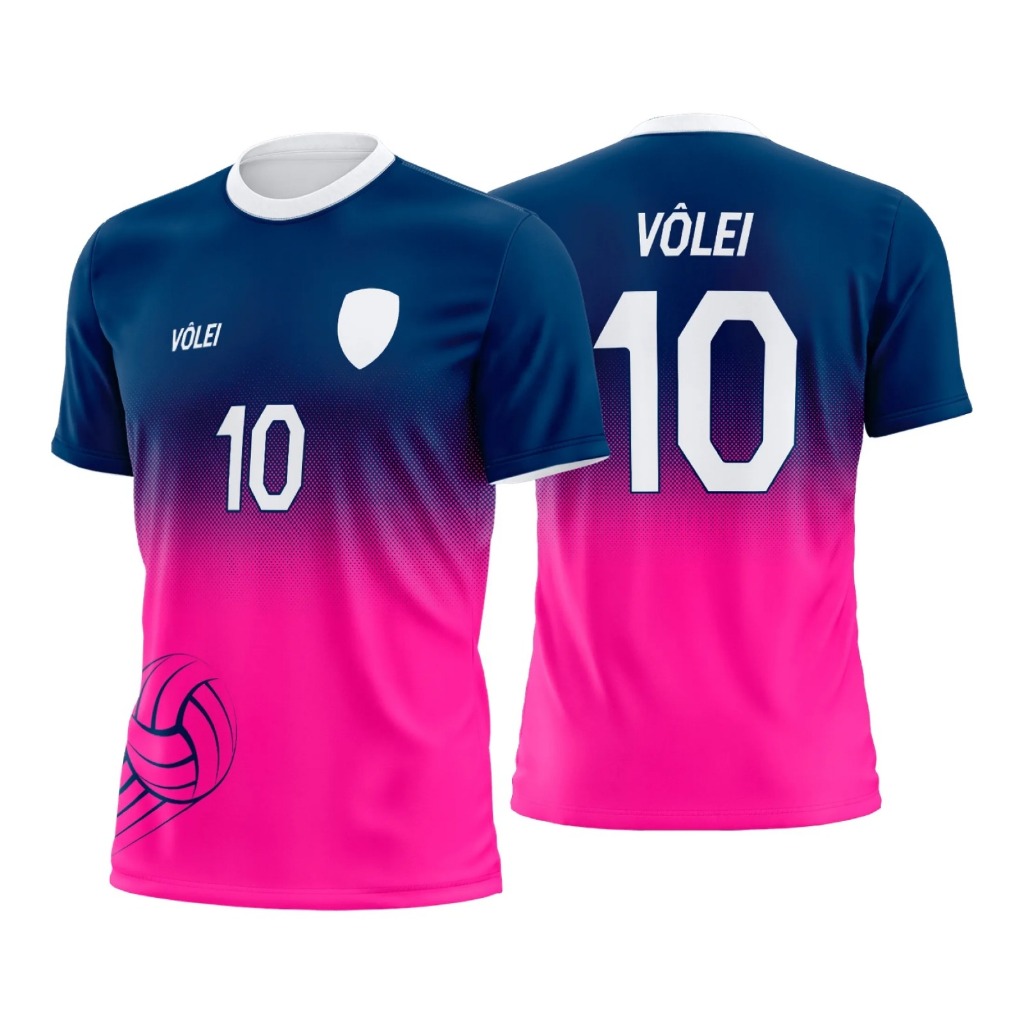 Camiseta Esportiva Vôlei Dry Fit – Personalizada com Nome e Número Masculino/Feminino