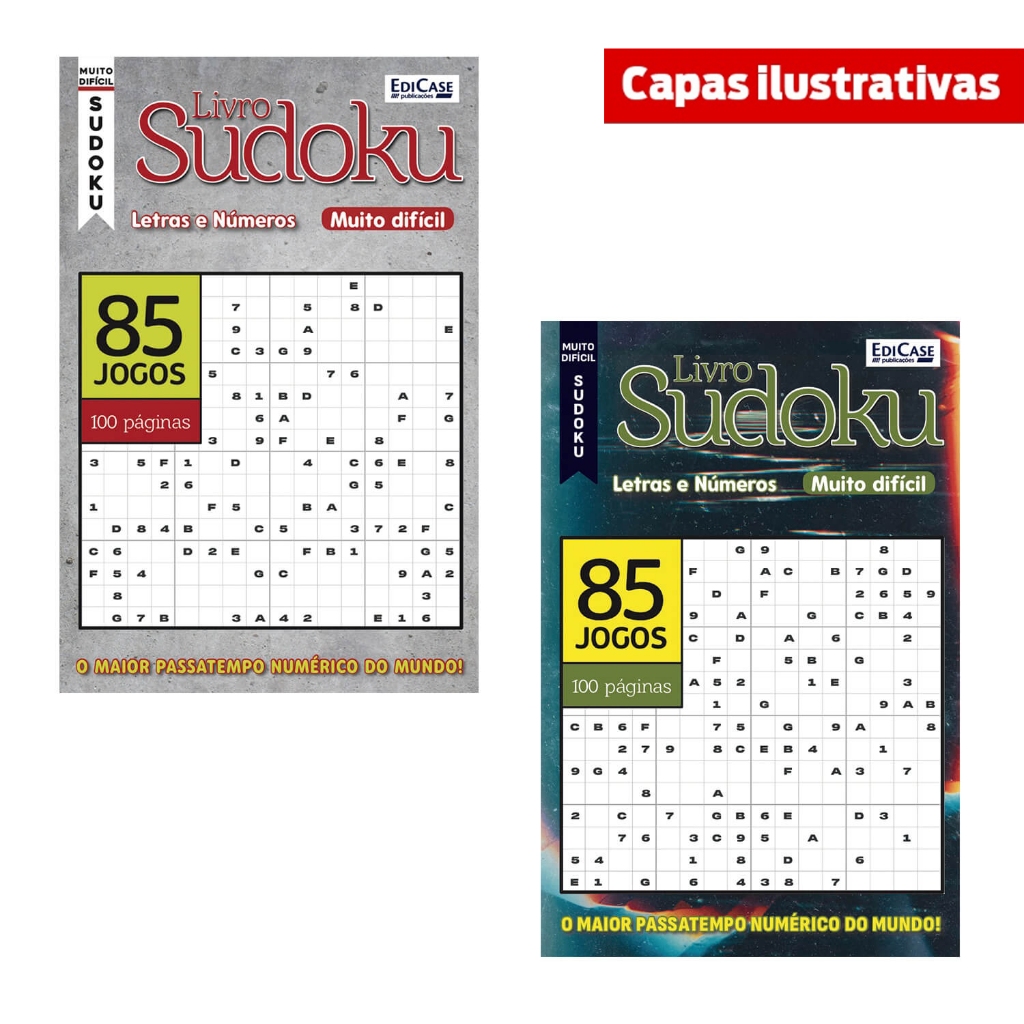 Kit 2 Livros Sudoku ed.03 - 200 págs. - Muito Difícil
