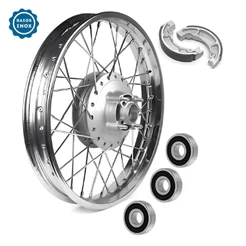 Roda Traseira Fan 125 2009 Á 2022 Raios Inox 3,5mm Montada Alinhada 3 Rolamentos e Patim Freio