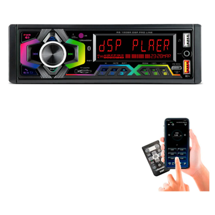 Rádio Automotivo RS150BR MP3 USB AM/FM Bluetooth 6 Canais 60W em Oferta na Shopee