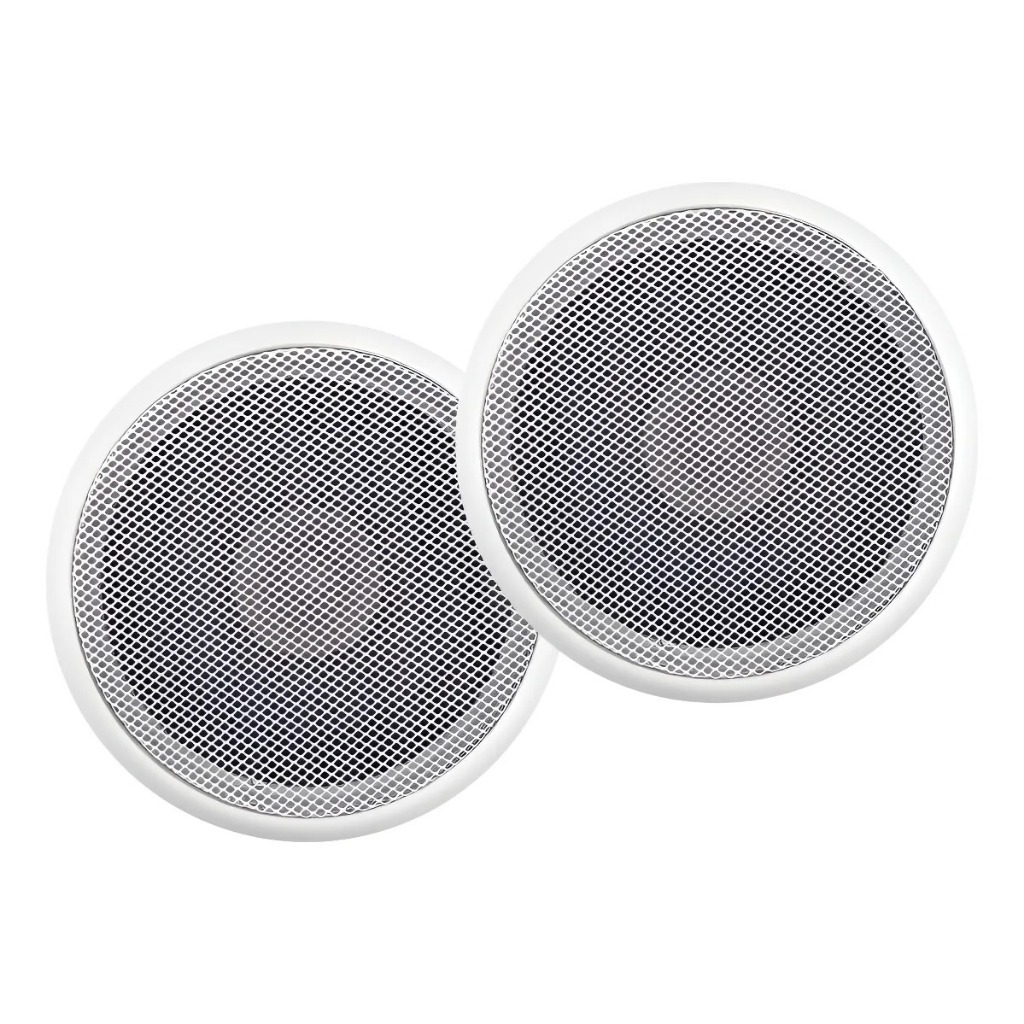 Par Arandelas De Embutir Teto 5 Polegadas 55W RMS 8 Ohms Som Ambiente Gesso Drywall PVC 2 Unidades