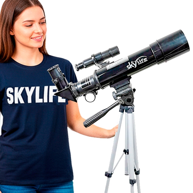 Luneta Telescópio Refrator Novice 60x + Tripé Alto - Skylife Marca de Especialista
