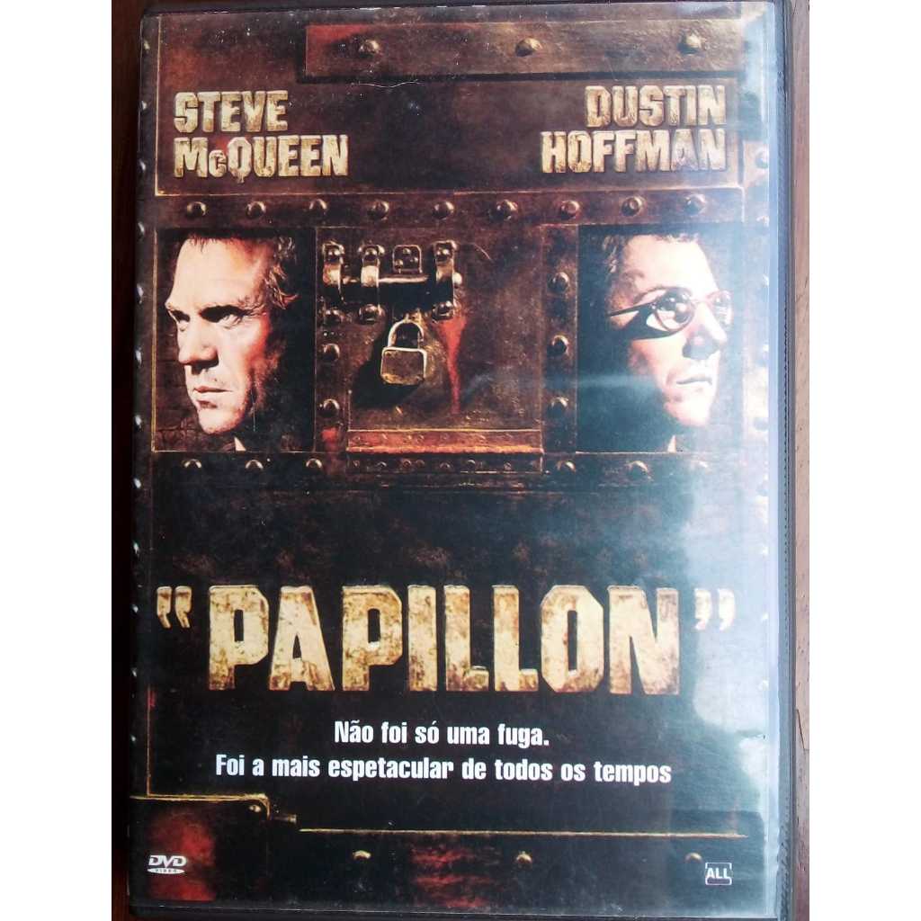 📀 DVD Papillon (1973) - Steve McQueen & Dustin Hoffman - Original Usado 🔥 Produto raro e original...