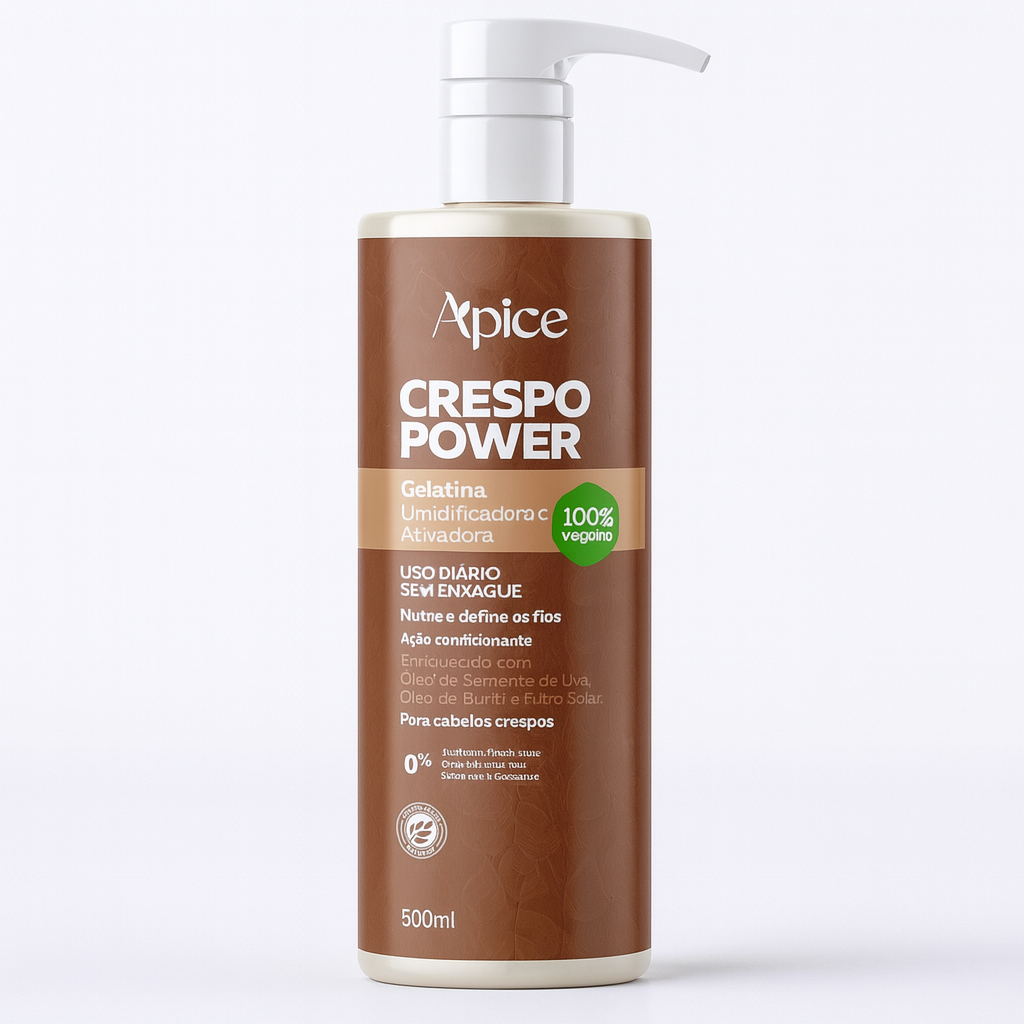 Apse Gelatina Ativadora e Umidificadora Crespo Power 500ml - Apice