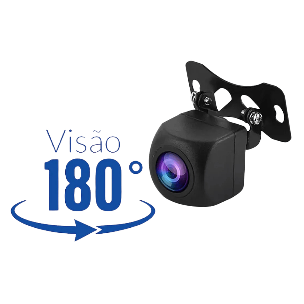 Câmera de Ré e Frontal 180° Roadstar RS180BR em Oferta na Shopee