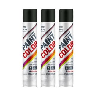 Kit 3 Tinta Alta Temperatura Preto Fosco 250ml Paint Color Uso Geral Uso externo E Interno em Oferta na Shopee