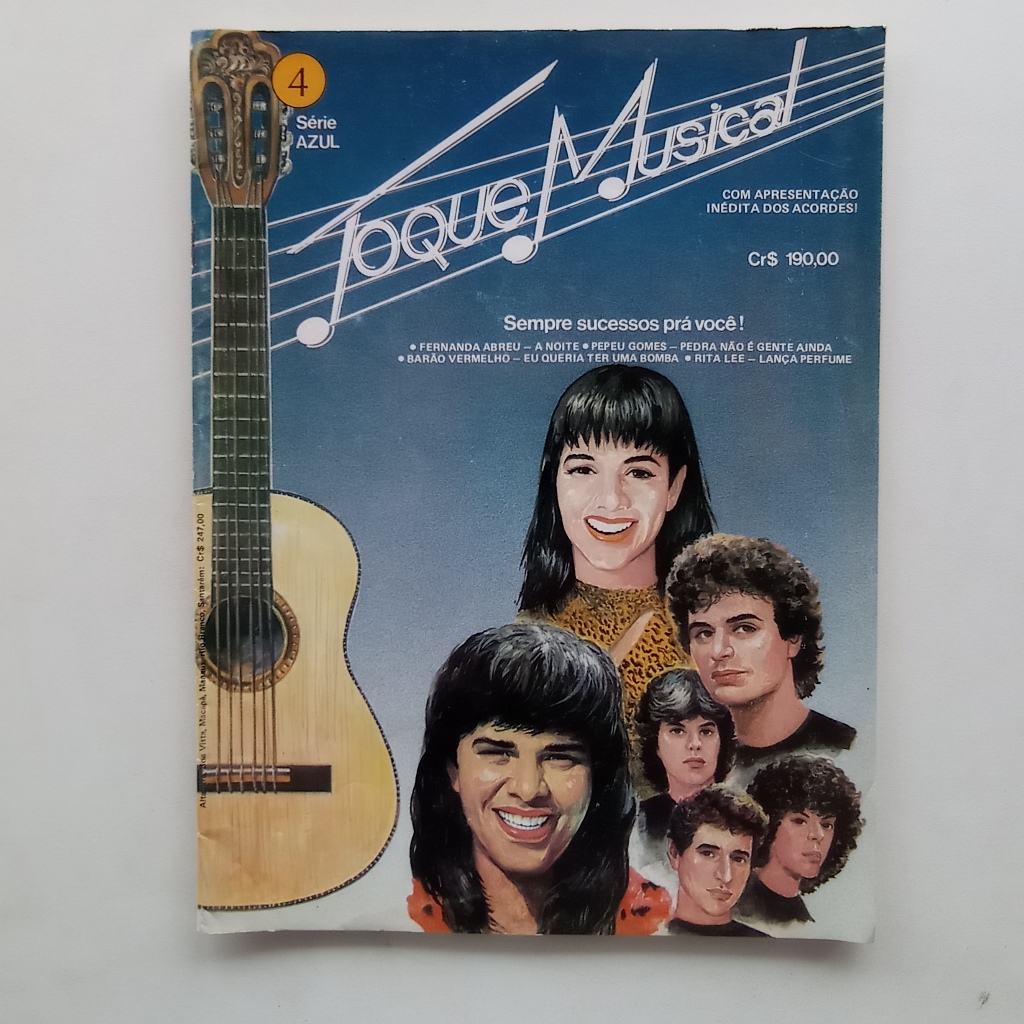 Revista Toque Musical nº 4 - Fernanda Abreu / Pepeu Gomes / Rita Lee / Barão Vermelho