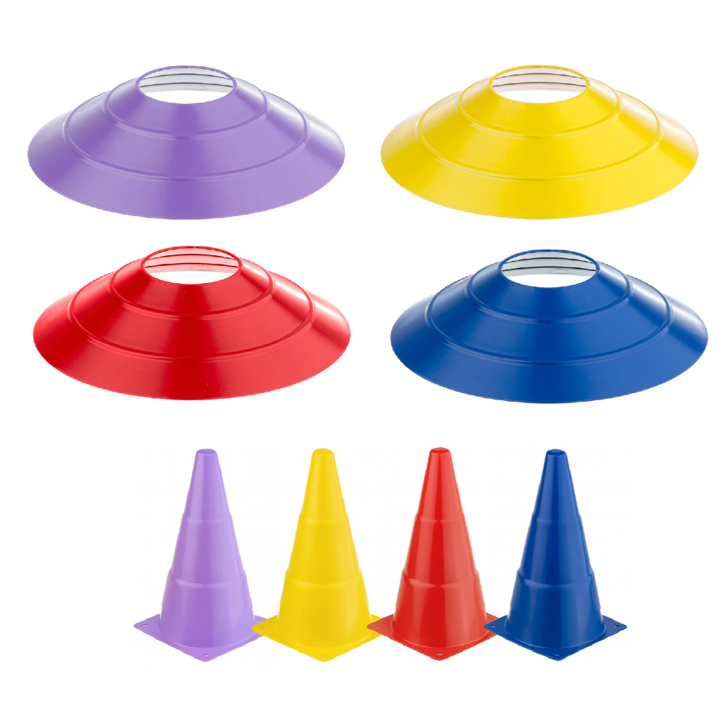 Kit Treino Agilidade 8 Peças Cone Base Funcional em Oferta na Shopee