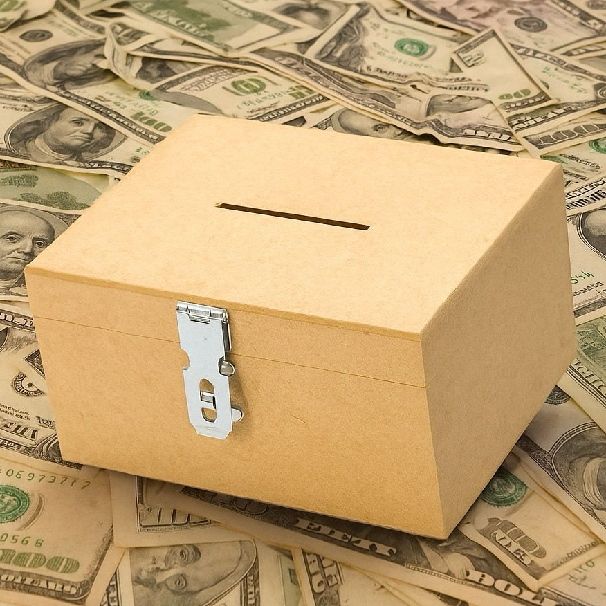 Caixa Cofre Cofrinho RETANGULAR MDF Crú Com Fecho Para Cadeado " Não acompanha Cadeado" em Oferta na Shopee