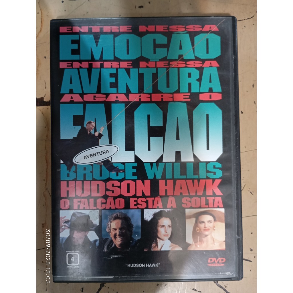 Dvd Hudson Hawk - O Falcão está à Solta (Bruce Willis)