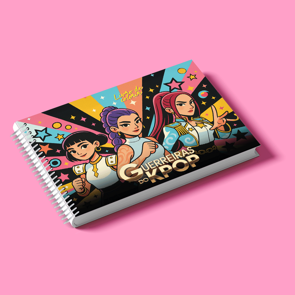 Livro de Colorir Guerreiras do KPOP || Folhas 180gr | 50 folhas | Coloring book| Bob.bie | Pintura