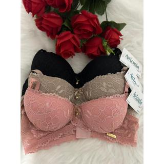 KIT COM 3 Sutiãs de bojo soutien rendado com pingente sutia de bojo sutiã de renda Moda Intima em Oferta na Shopee