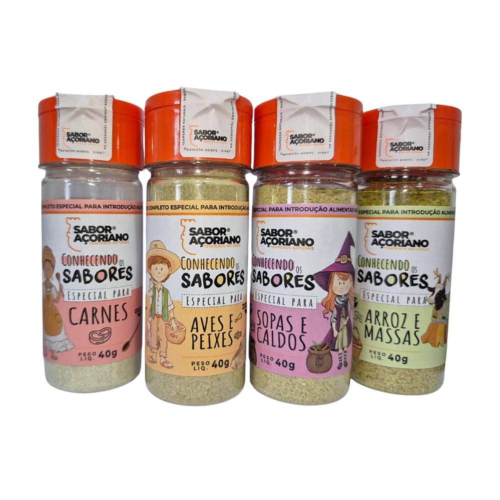 Kit 4 Temperos Naturais para Introdução Alimentar Sem Sódio em Oferta na Shopee