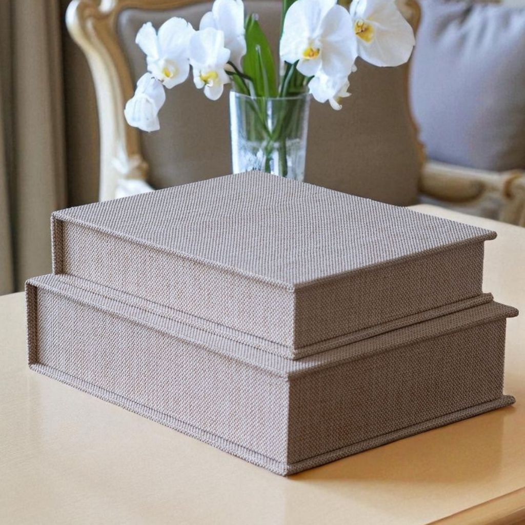 Caixas Decorativas com Revestimento em Juta Acabamento Premium em Oferta na Shopee