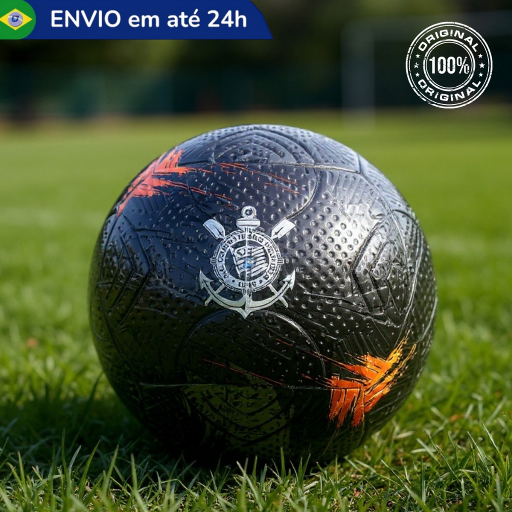 Bola Futebol Corinthians Futebol Clube Oficial Autorizado com Selo Original N5 - Profissional