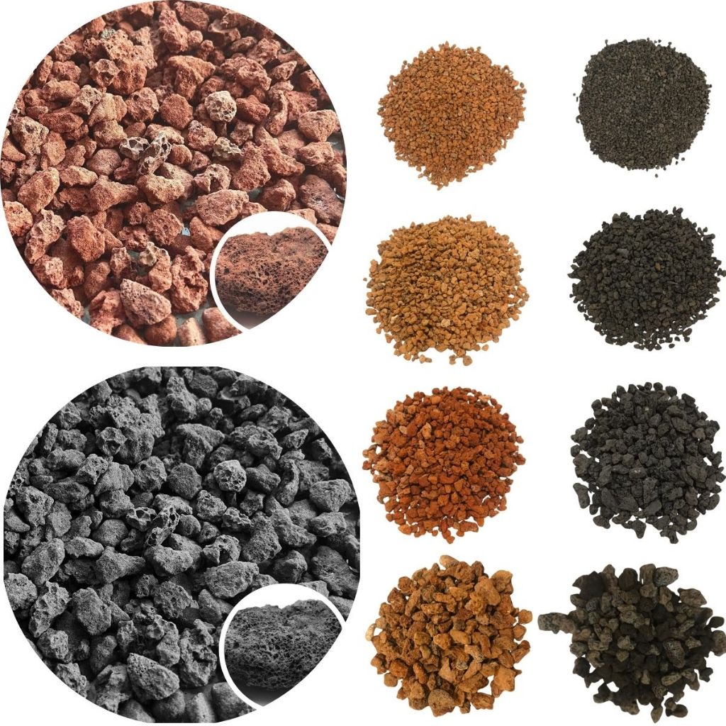Lava Rock Black e Red – Pedra Vulcânica Natural para Substratos e Filtros em Oferta na Shopee