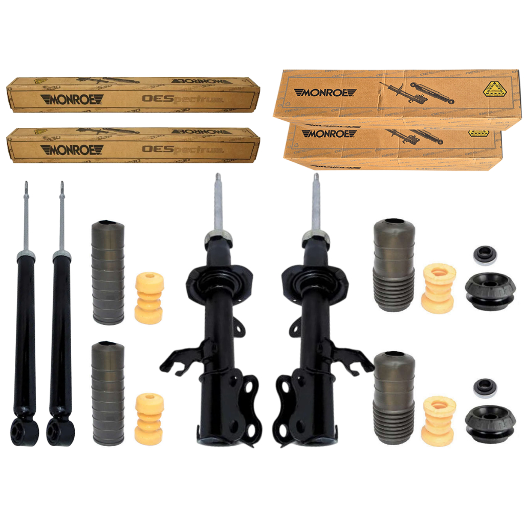 KIT 4 AMORTECEDOR VERSA 2011 A 2020 MONROE + KITS
