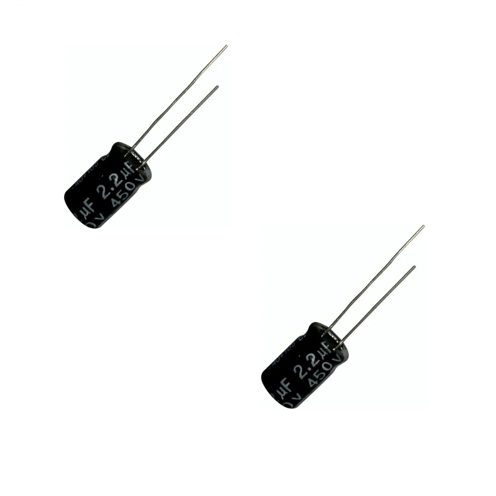Kit Com 2 Capacitor Eletrolitico 2,2uf X 450v * 2,2UF450V * 2,2UF 450V 105°C