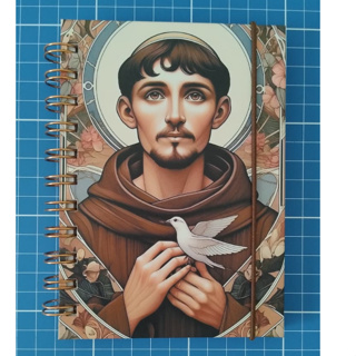 Caderno de Anotações Religiosos com Orações (Francisco de Assis, Jesus, Maria de Nazaré) - Livro, Bloco, Devocional em Oferta na Shopee