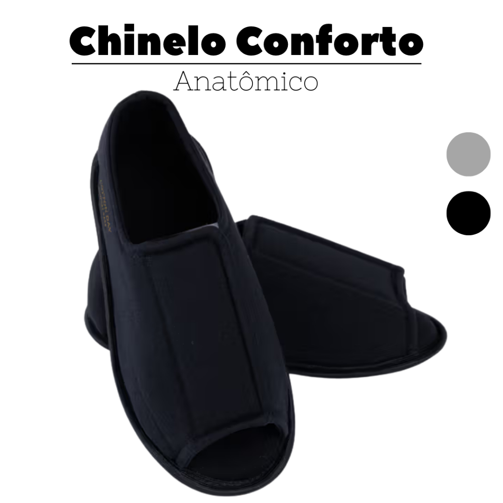 Sapato Sandália Ortopédica Confort Care Calçado Terapêutico Antiderrapante