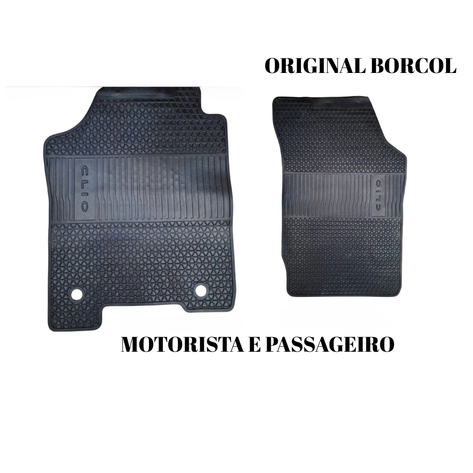 Tapetes Motorista e Passageiro Renault Clio Original Borcol em Oferta na Shopee