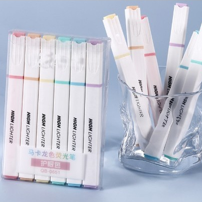 Marca Texto Kit Macaron Tons Pastéis Com Kit 6 Peças Ideal Para Escola/Estudos/Planners/Jornal/ResumoEscritório/Escola em Oferta na Shopee