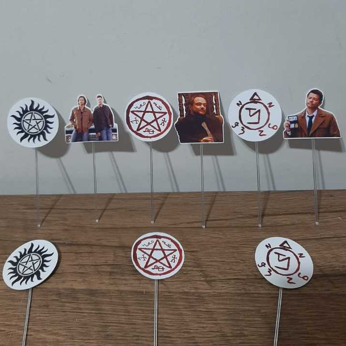Topers Supernatural/Tag de doce Supernatural/Decoração Winchesters /#Tag Sam Dean e Castiel