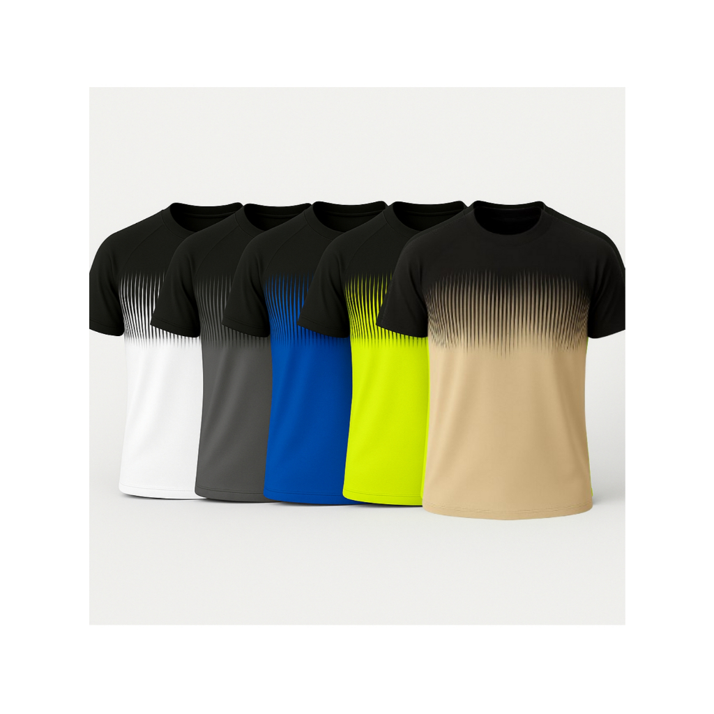 KIT 5 Camisa Masculina DRYFIT Esportiva Para Academia Corrida Futebol