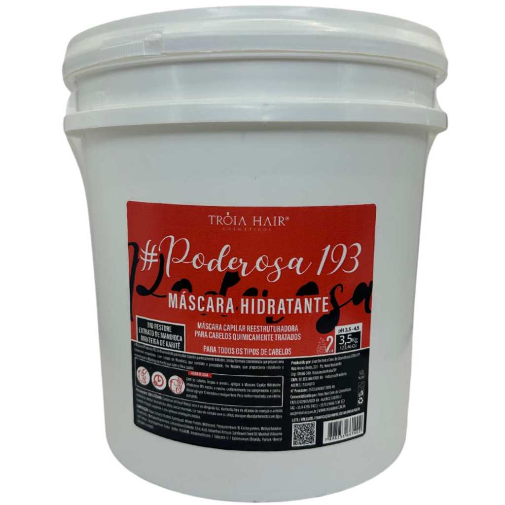 Máscara Lavatório Poderosa 1.9.3 -3,5kg Troia Hair