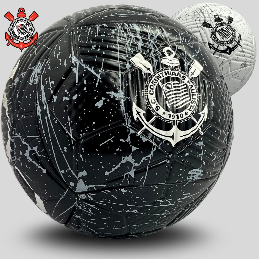 Bola Futebol Corinthians Jogo Campeonato Adulto Juvenil Tamanho Oficial N5 Profi