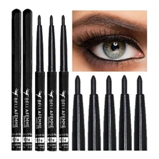 12 Lápis De Olhos Preto - Retrátil Bella Femme - Preto em Oferta na Shopee