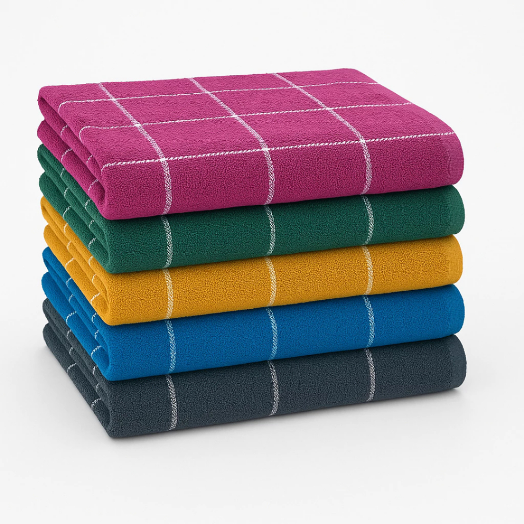 Kit 05 e 03 Peças Pano de Prato Atoalhado Poder de Absorção Com Fibras Múltiplas em Oferta na Shopee