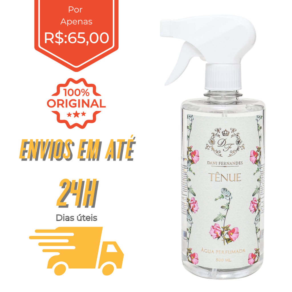 Água perfumada tênue 510ml Dani Fernandes