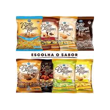 Bala Butter Toffees Arcor 400g 🍬 – Sabores Coco, Chocolate, Leite e Maracujá – Bala Macia e Cremosa Original