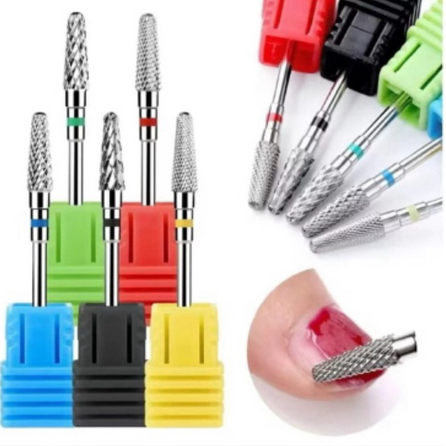 Broca de Tungstênio Cônica MÉDIA para alongamento de unhas/unhas de gel em Oferta na Shopee