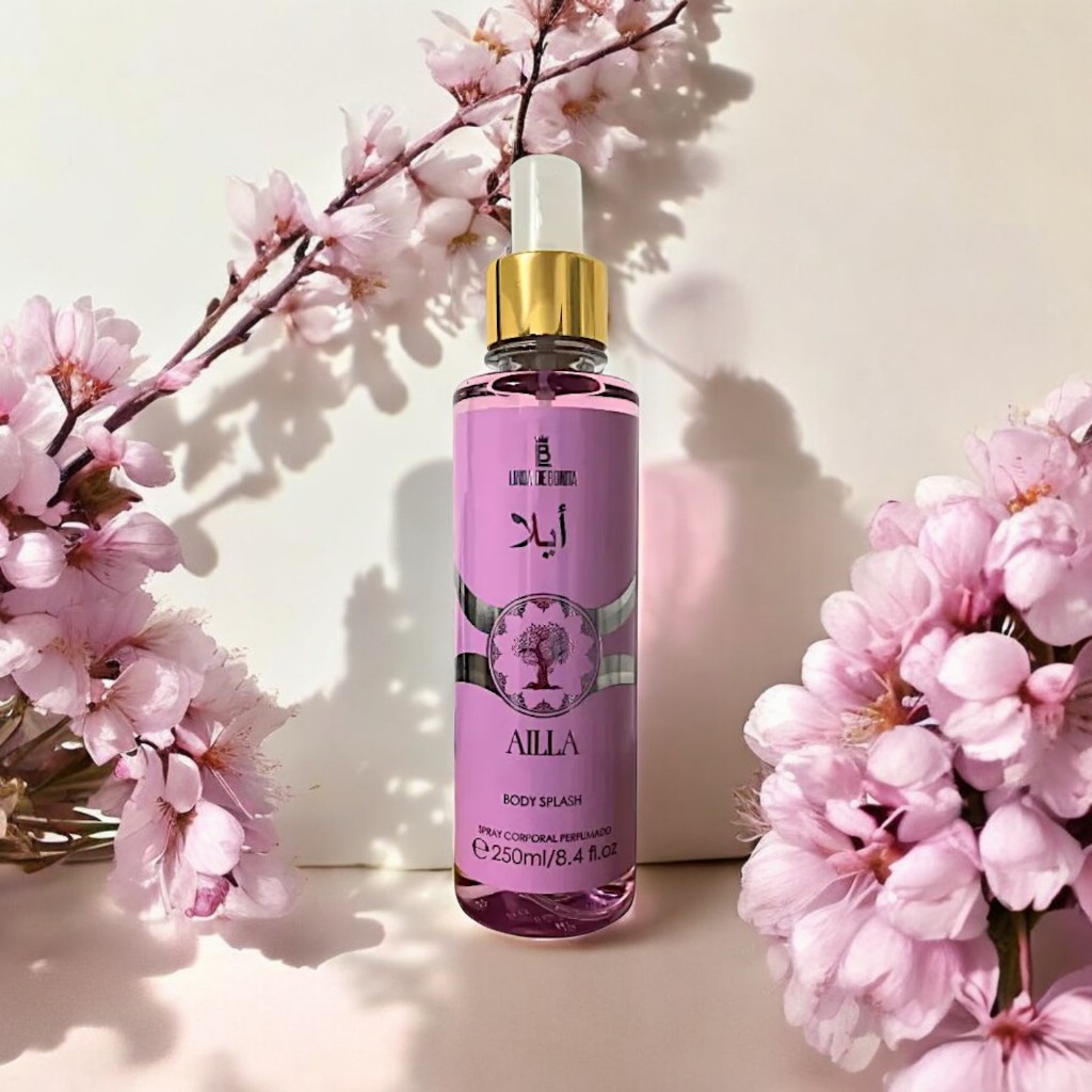 Body Splash Ailla Luxe De Beauté 250ml – Arabe Feminino, Floral Doce Sensual e Encantador