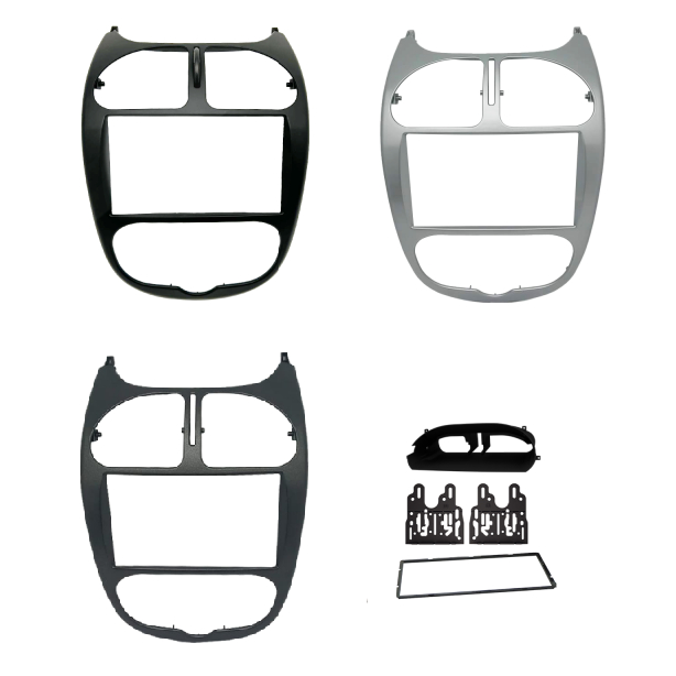 Moldura 2 DIN 7 Polegadas Fiamon Para Peugeot 206 2004 até 2008 em Oferta na Shopee