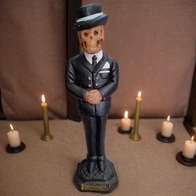 imagem de Exu Lord da Morte/Exu Caveira/ Exu João Caveira 20cm - Gesso